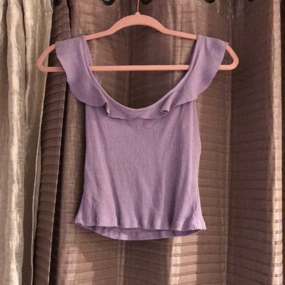 Lavender scoop neck tank top